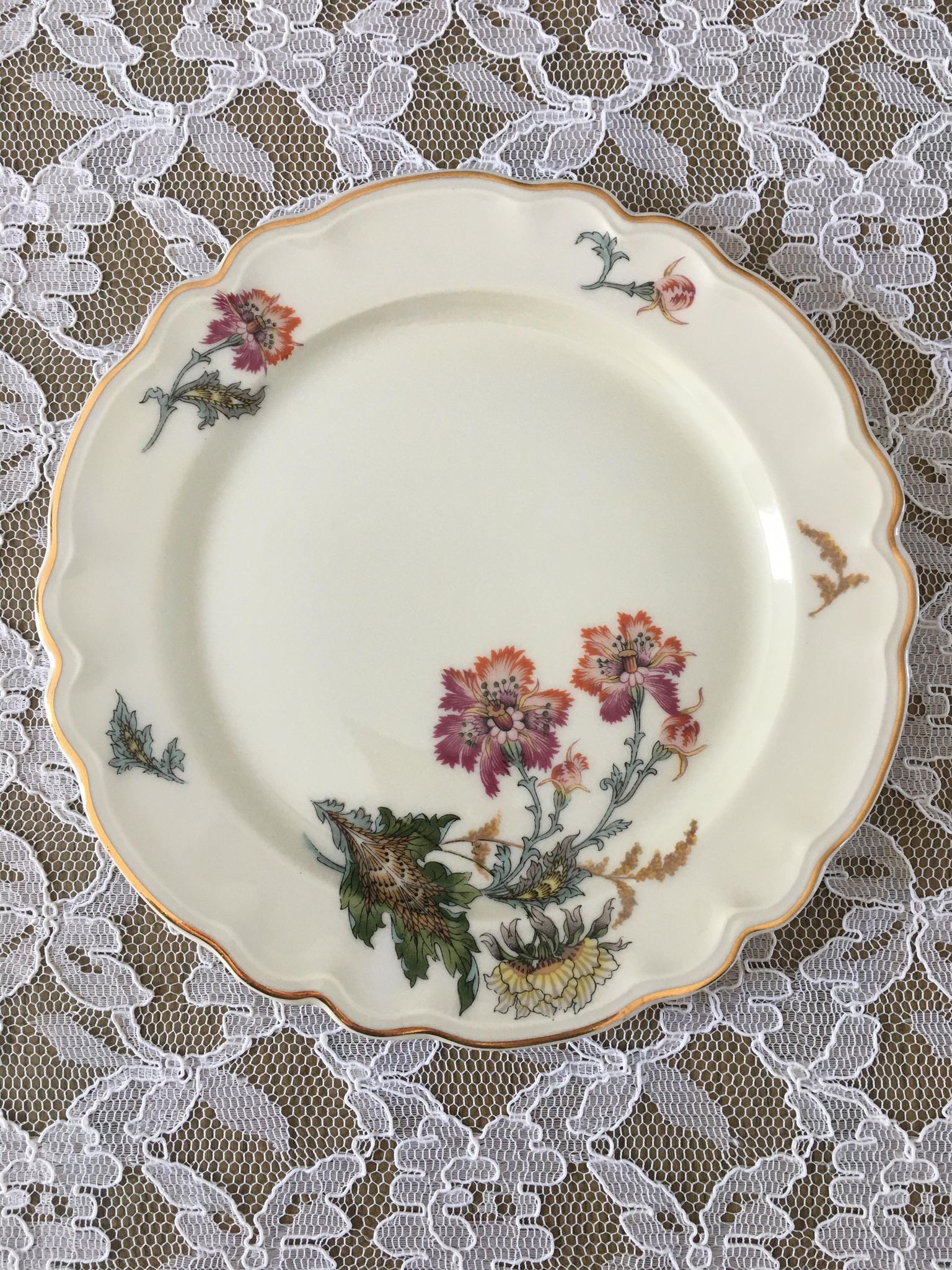 Limoges porcelain dessert plates