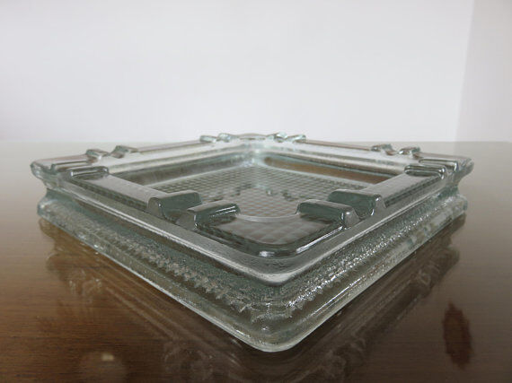 Glass ashtray 50s 60s