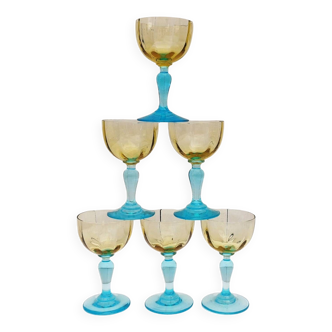 Six Vintage George Sand Port Glasses