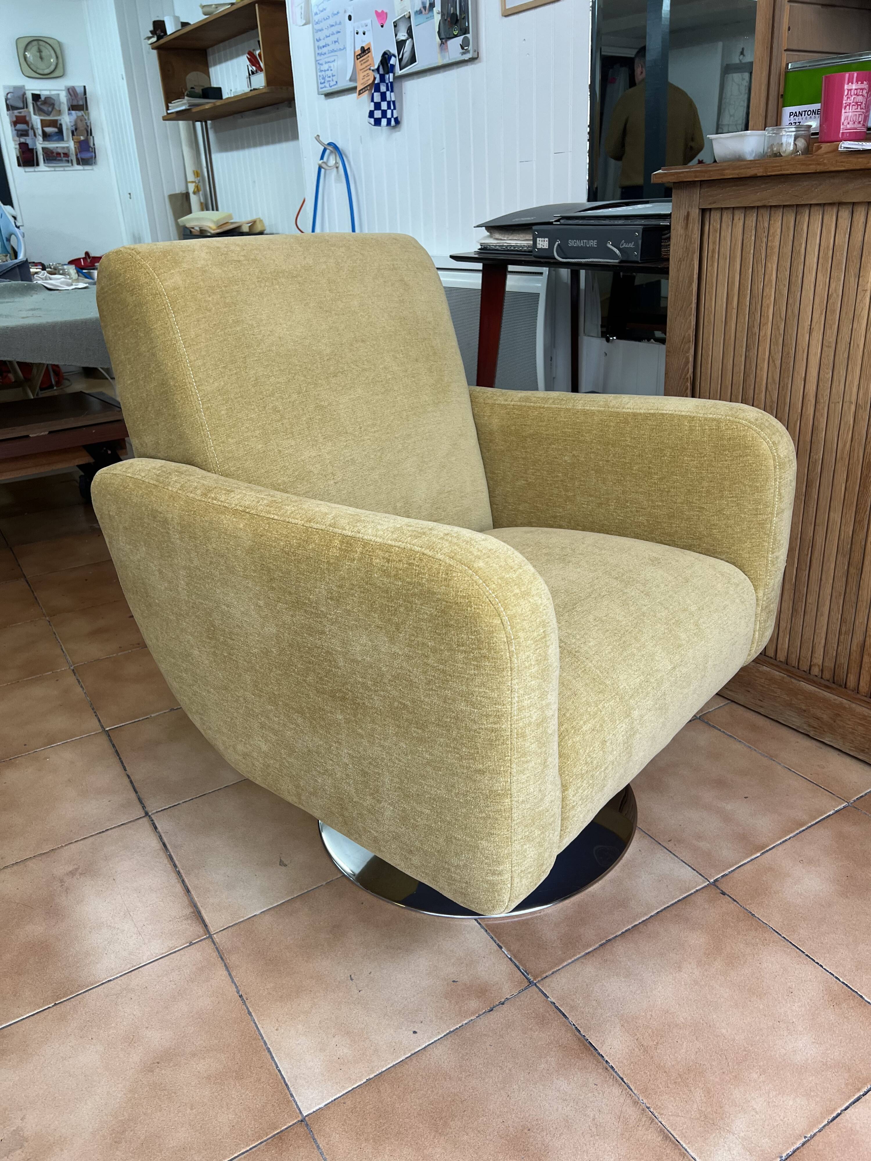 Fauteuil Pivotant années 70'