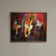 Original Swedish Oil on Panel – “Composition” by Kulo Green (1913–1972) – Signed – Vintage & Framed
