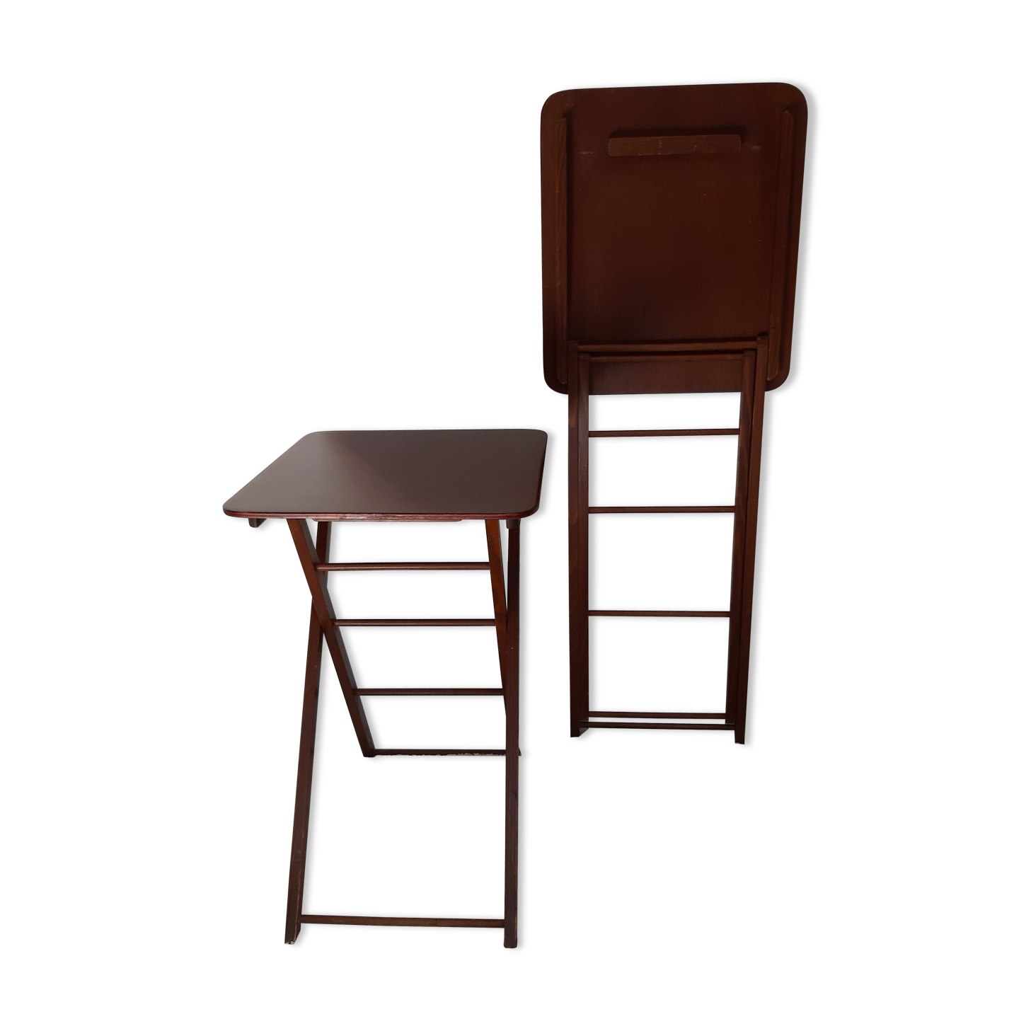Paire de petites tables pliantes
