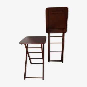 Pair of small folding tables
