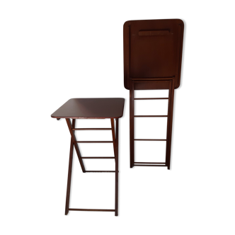 Pair of small folding tables