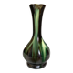Iridescent black flared soliflore vase Thulin Belgium