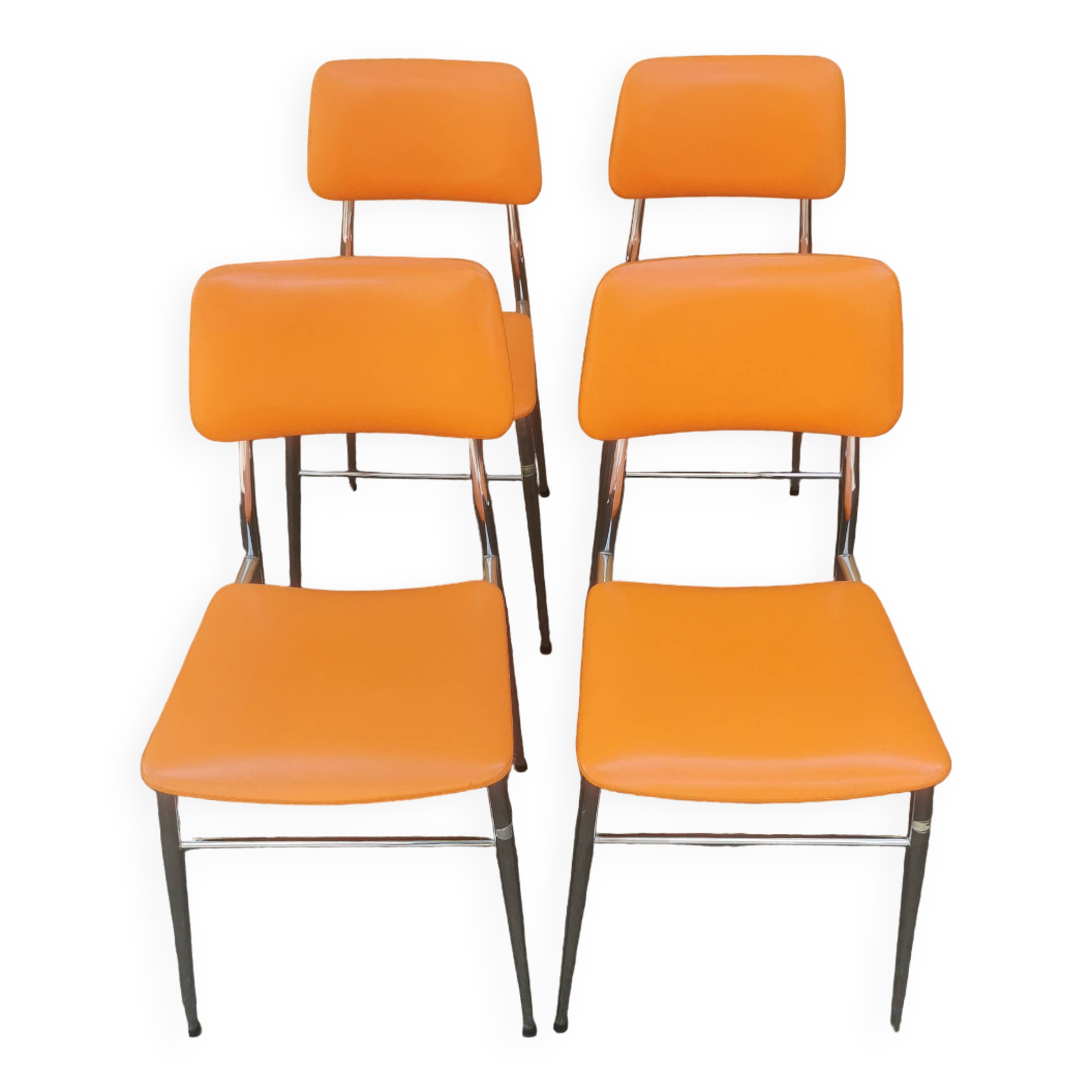 Tubmenager orange vintage chairs