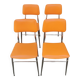 Tubmenager orange vintage chairs