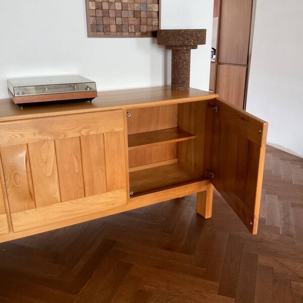 Enfilade Maison Regain en orme massif vintage années 60/70