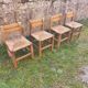 Vintage brutalist chairs 1950