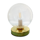 Lampe à poser globe vintage en verre bullé