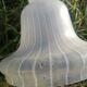 White striped glass pendant lampshade