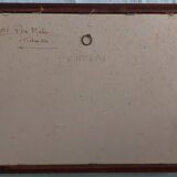 Watercolor framed and under glass signed B.Lavenan Breton Painter Made In France