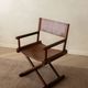 Italian Modern Vintage Folding Director's Chair in Wood and Leather, 1980s