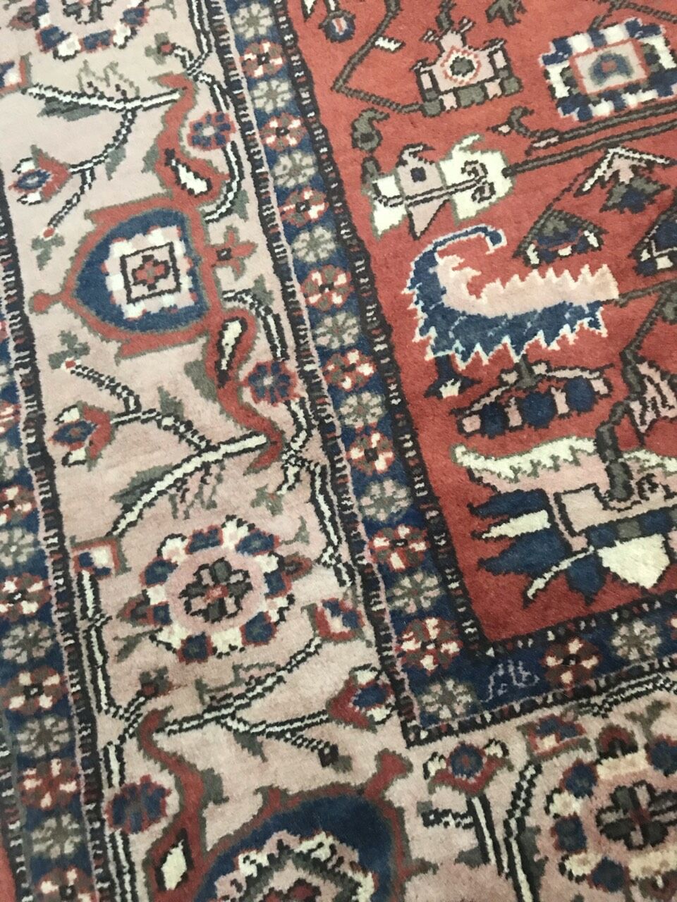 Afghan handmade rug 169x203 cm