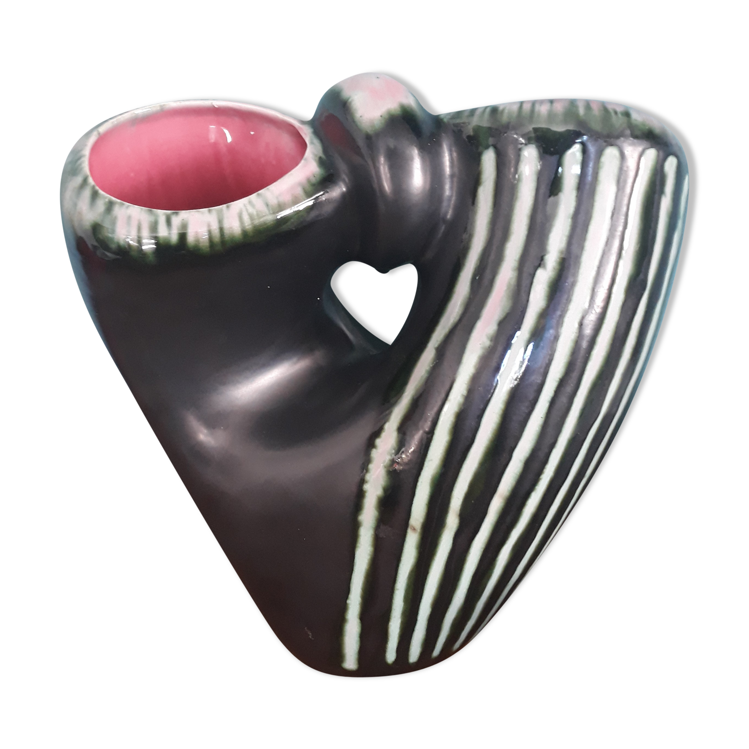 Vase double Vallauris vintage