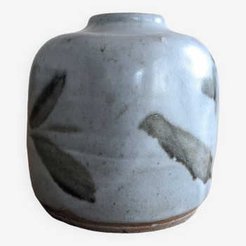 Vase cube par francois baumlin céramique vintage années 60