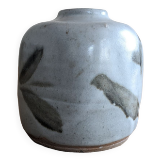 Vase cube par francois baumlin céramique vintage années 60