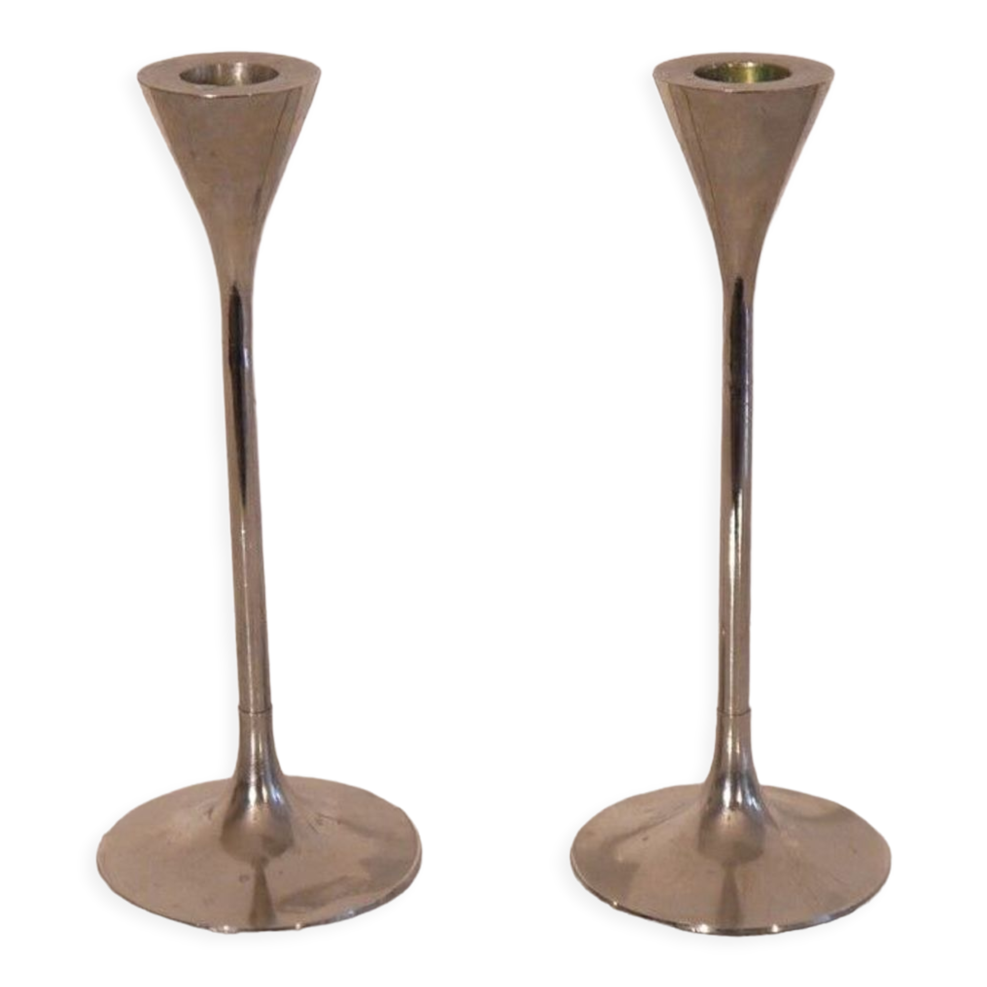 Pair of vintage candle holders 1970