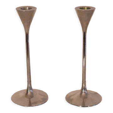 Pair of vintage candle holders 1970
