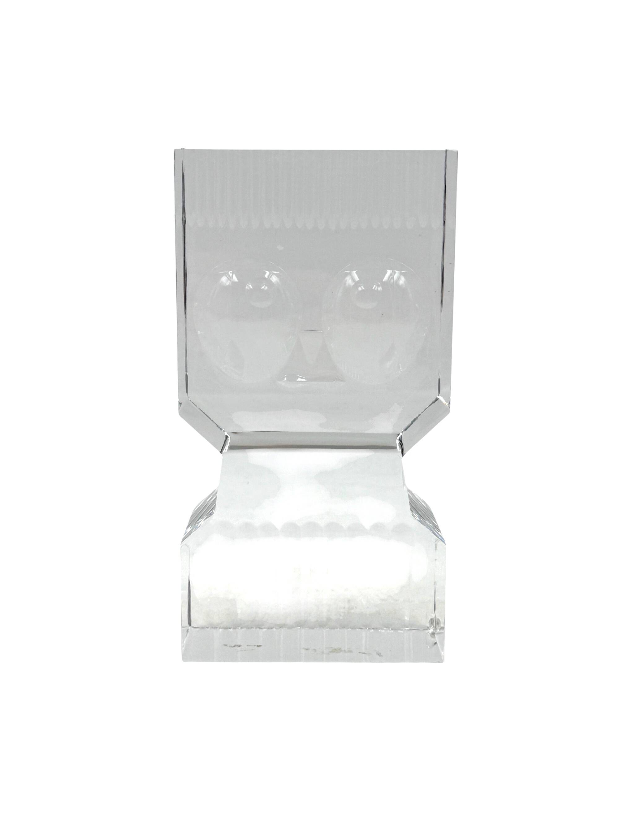 Sven Palmqvist, modern glass sculpture, Orrefors Sweden 1971