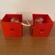Paire de lampes Minibox à poser orange Philips vintage