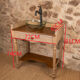 Solid wood vanity in Louis-Philippe style