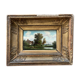 Painting old animated landscape Theodore Ghirardi nineteenth