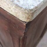 Double-sided oak counter, crate