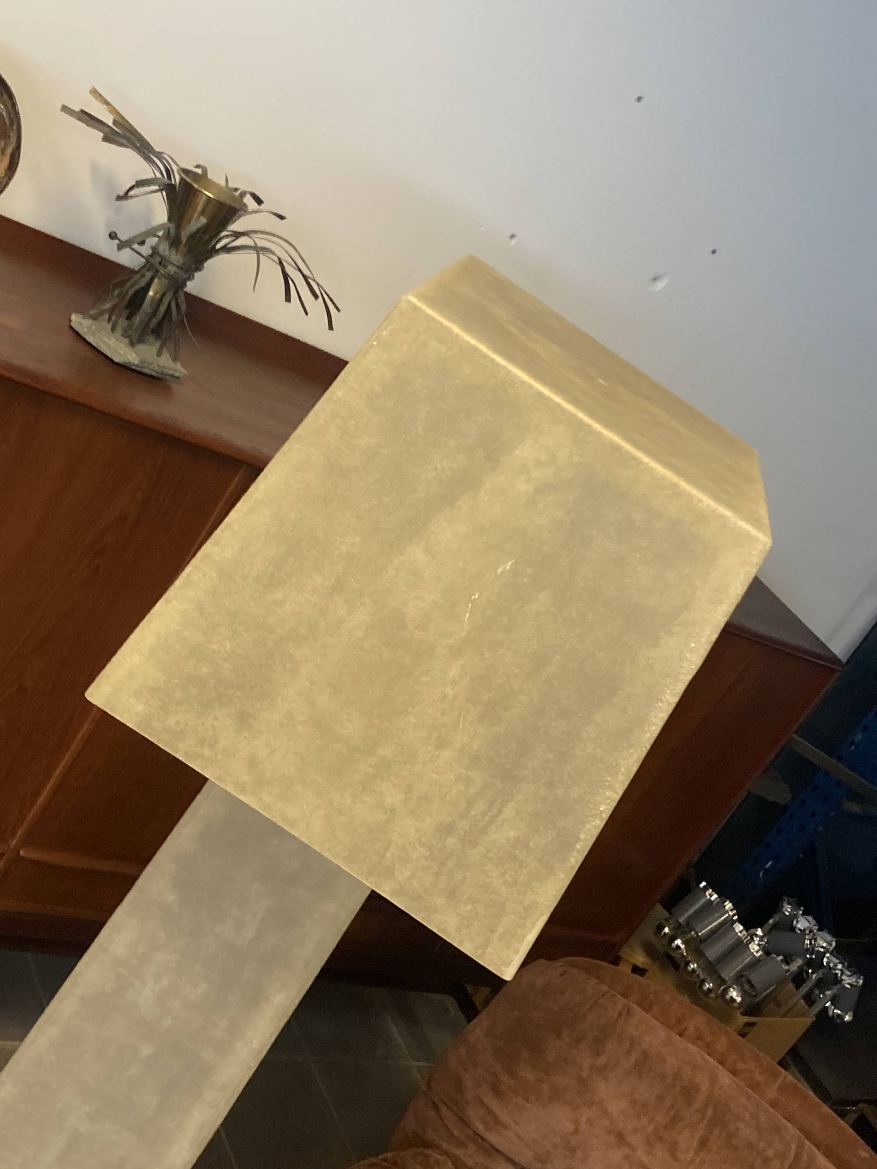Large Decorative Fiberglass Floor Lamp 1980s