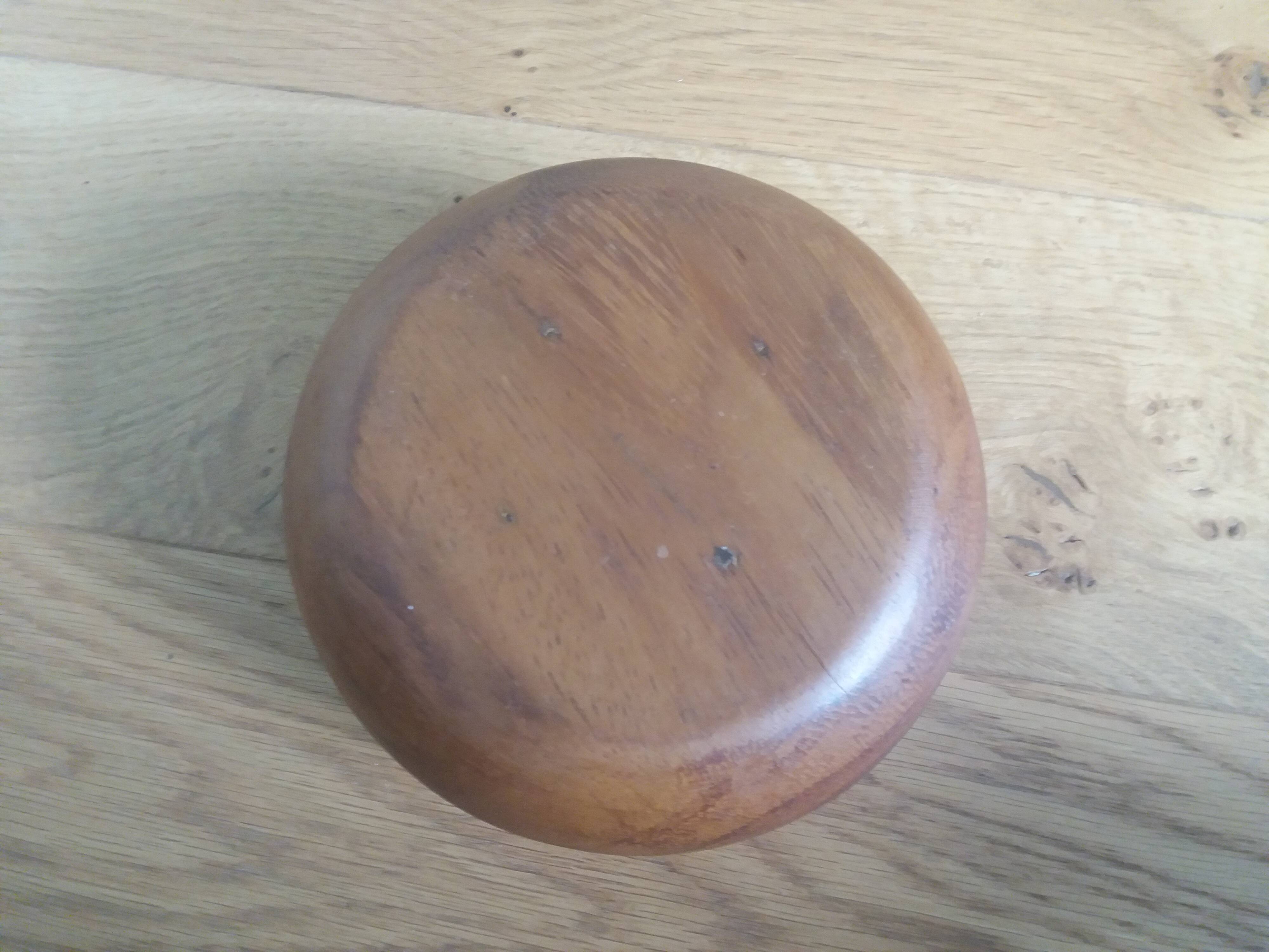 Turned wood bowl