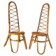 Mid Century Modern Bonacina Bamboo Chairs, set of two, Italy 1960s