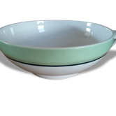 Service dishes and 4 soup plates the Amandinoise Saint Amand