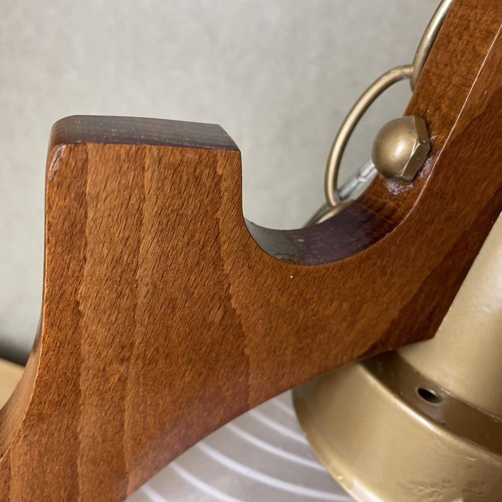 Scandinavian style 194770s wooden lamp