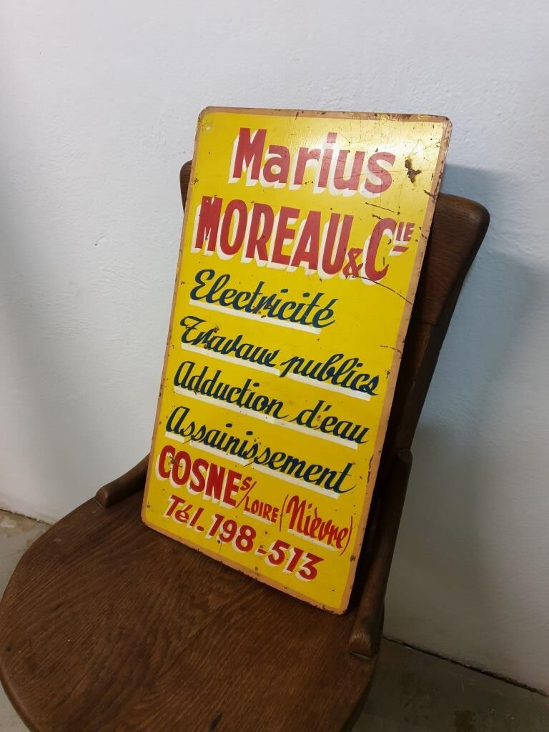 Advertising plate moreau