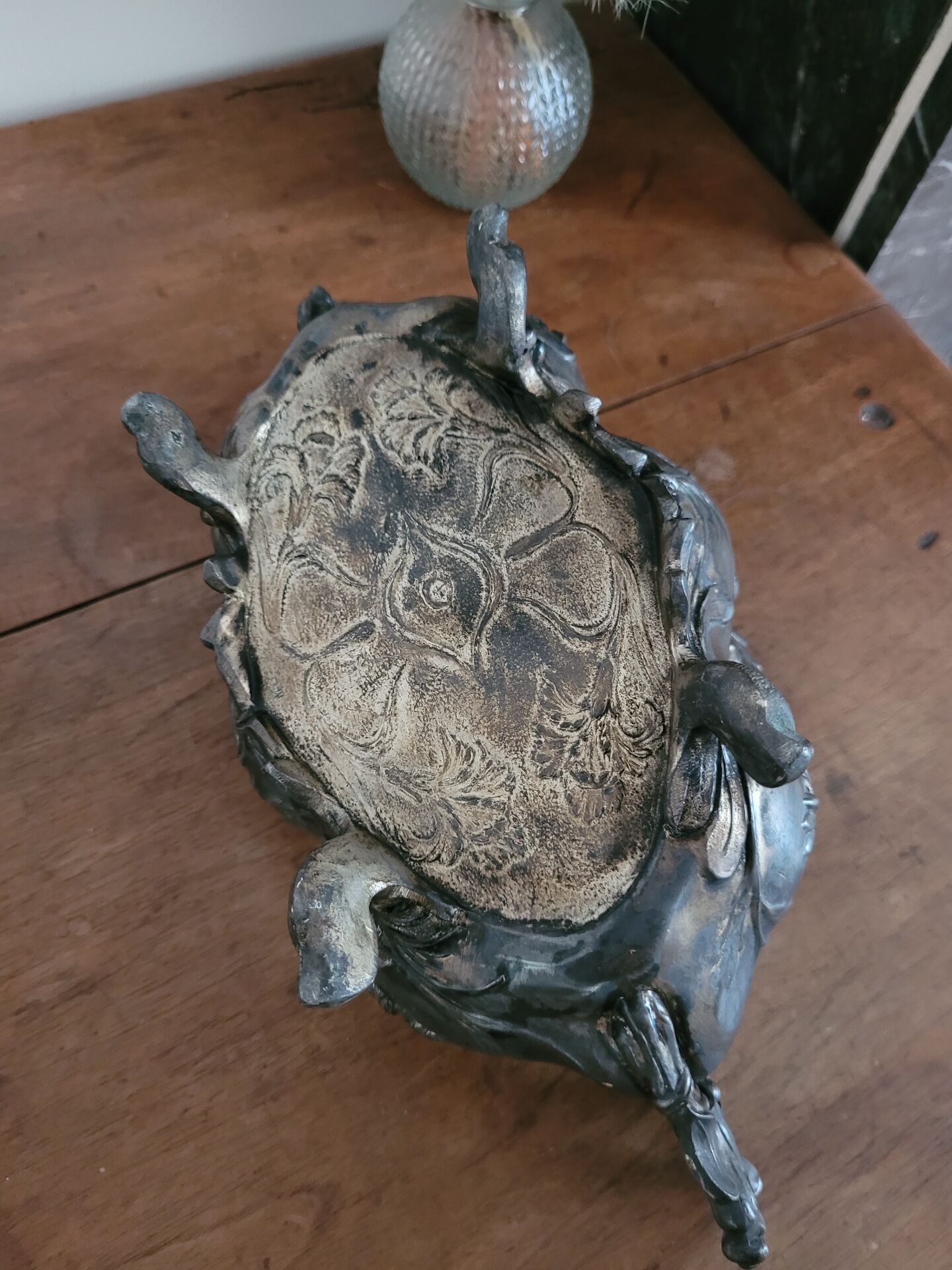 Jardinière, centre de table Rococo en régule