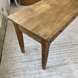 Farmhouse table pine multi-drawers