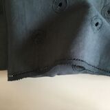 Hand embroidered linen tablecloth, 60's, 3.10m