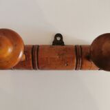 Old wall coat holder with 5 patères