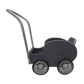 Poussette de poupée année 40 bois et aluminium