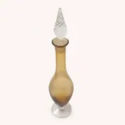 Italian glass carafe in yellow from the 1960s.