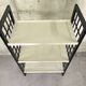 Vintage shelf in black and white wood