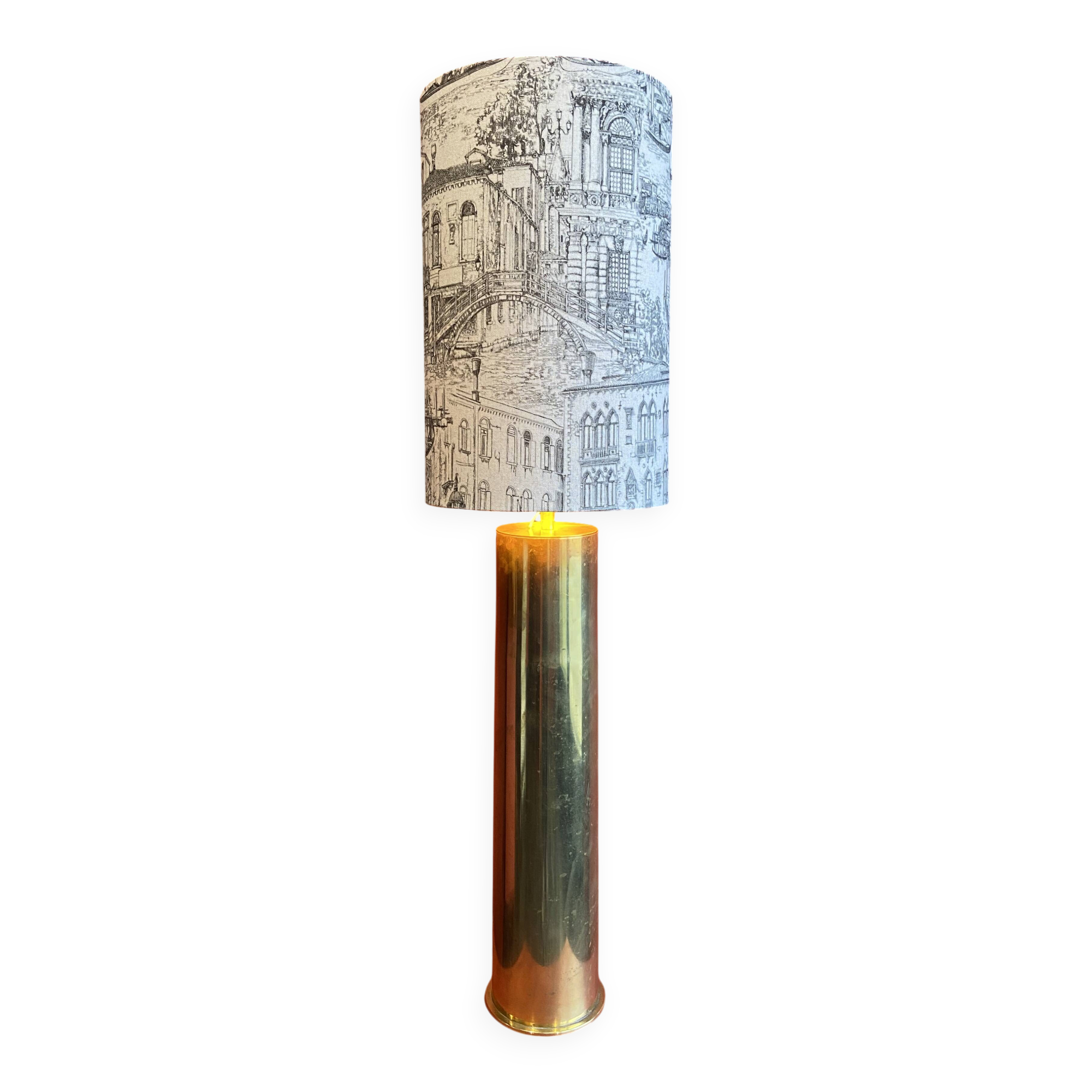 Table lamp "German Magdeburg Shell Socket" World War I, from
