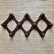 Extendable vintage wall coat rack