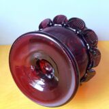 Blown glass pine cone vase