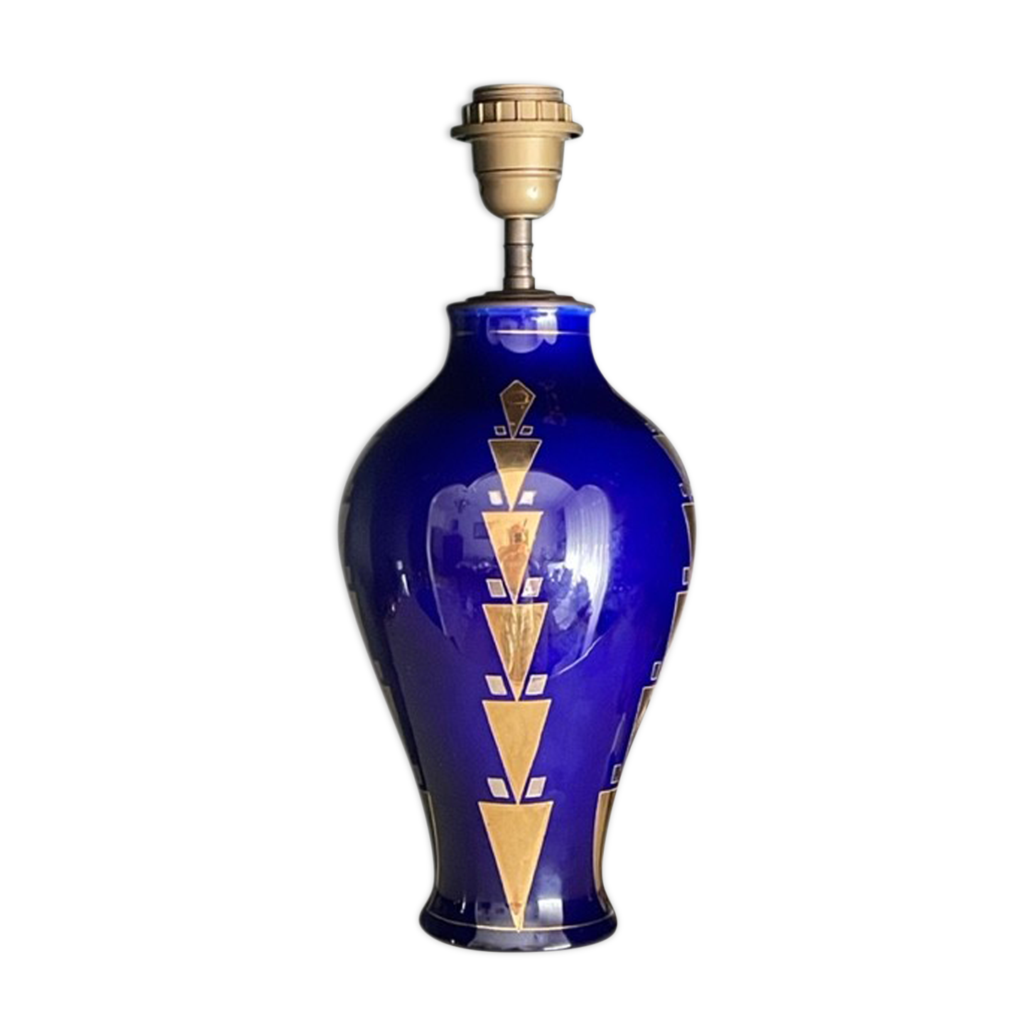 Art Deco lamp Boch la Louvière ceramic