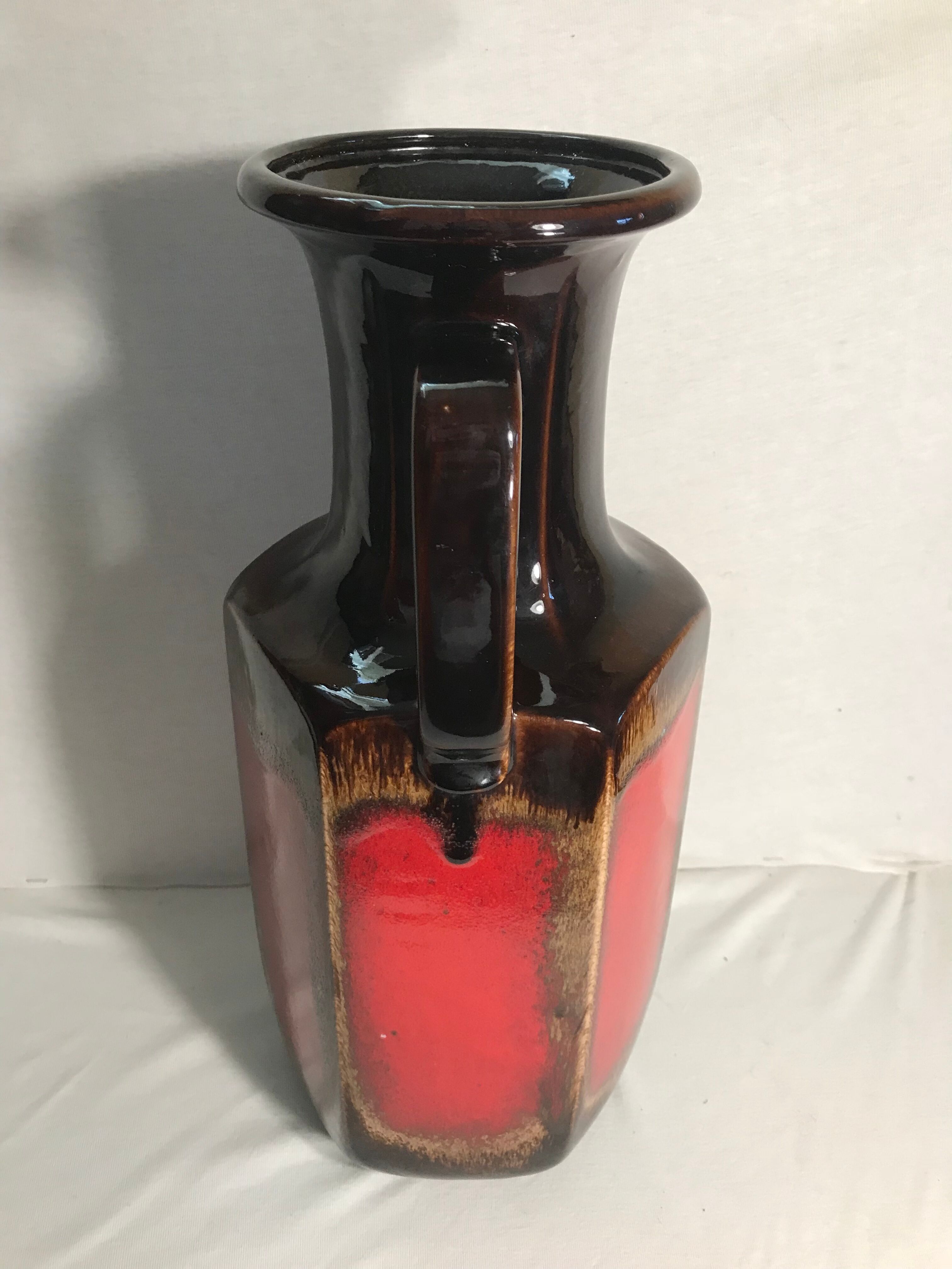 Former brown beige decoration germany vintage german ceramic vase