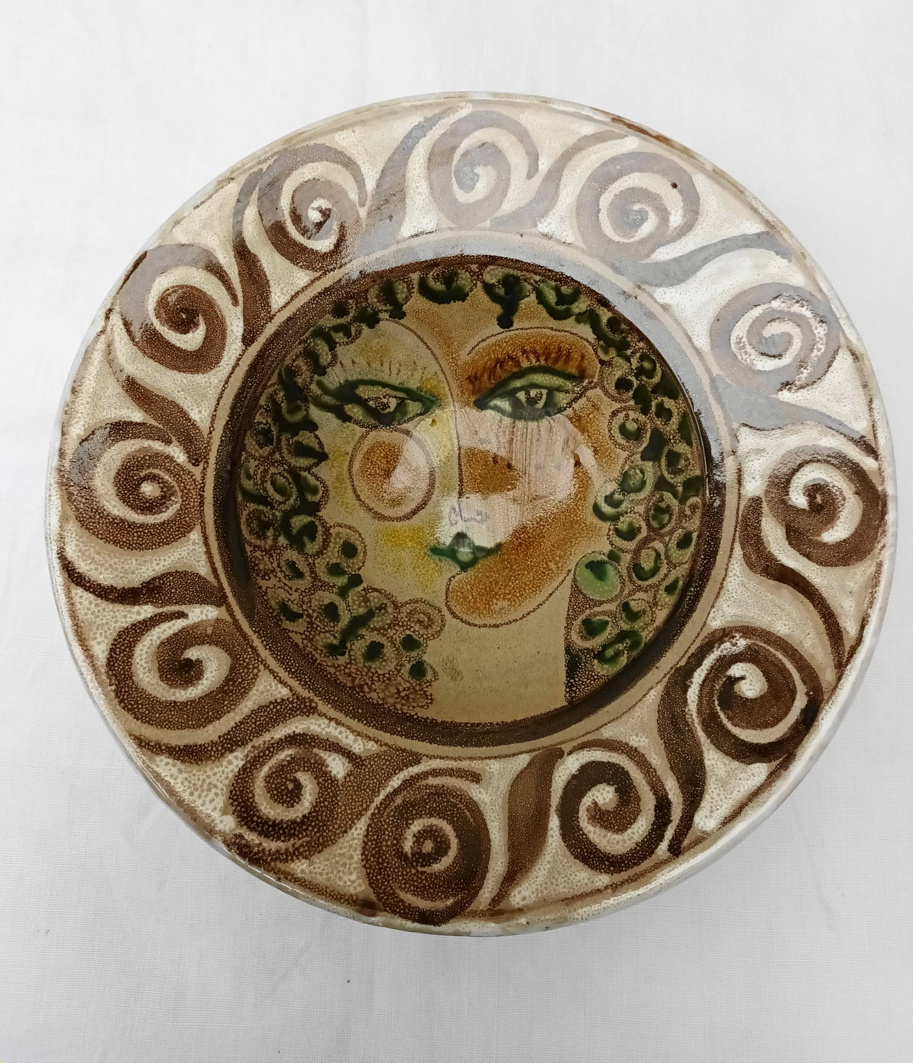 Decorative plate or dish by Elio Schiavon and Gunter Erhart, 1960s