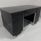 Bureau moderniste tchécoslovaque en chrome et bois, années 1950, Europe