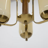 Art deco three-flamming chandelier, 1940s