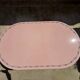 Oval table in enamelled lava from volvic